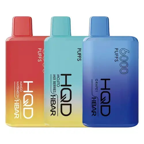 Caixa HQD HBar 6.000 Puffs Atacado - Caixa com 10 unidades