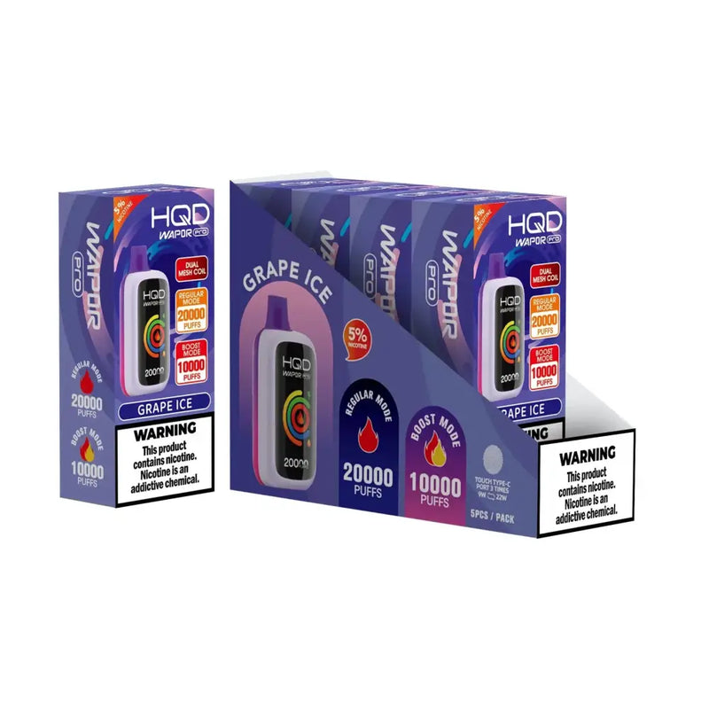 Caixa HQD Wapor Pro 20.000 Puffs Atacado - Caixa com 10 Unidades
