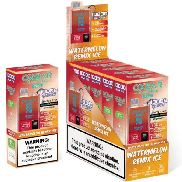 Caixa Oxbar 10.000 Puffs Atacado - Caixa com 10 unidades